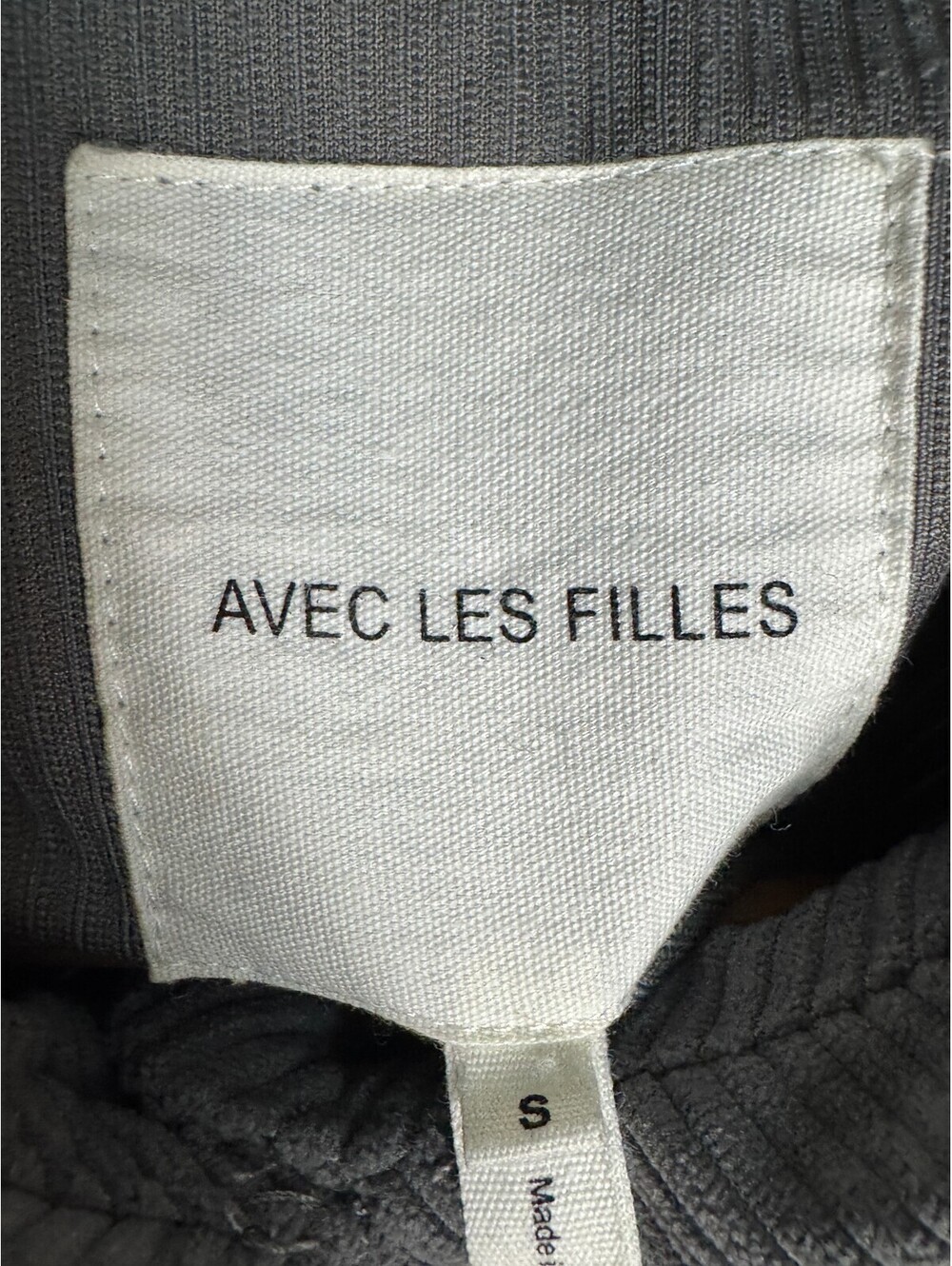 Avec Les Filles Corduroy Shacket | Size S | Gray - Picture 3 of 6